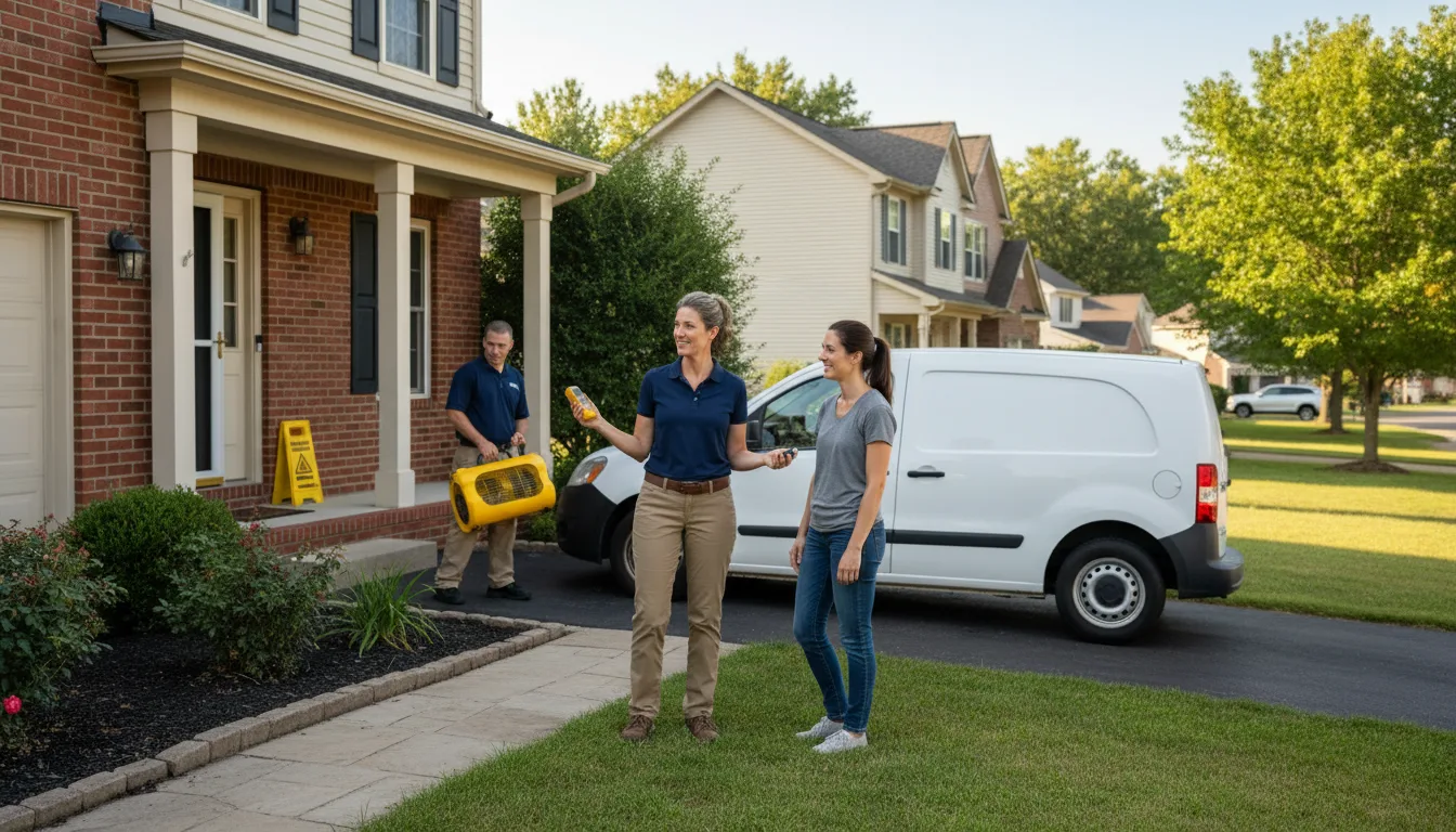 Residential water damage restoration in Atlanta, KS